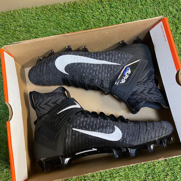 Nike Alpha Menace Elite 2 Flyknit Football Cleats Black AO3374-001 Men NEW main image 4